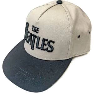 The Beatles - Drop T Logo Unisex Snapback Cap - Neutral/Black