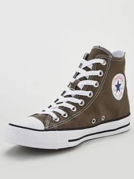 Converse Chuck Taylor All Star Hi, Charcoal/White, Size 10, Men