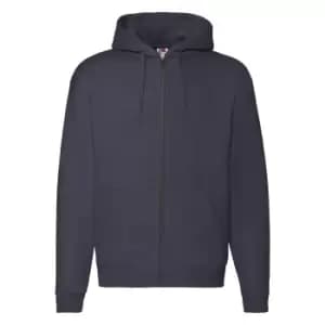 Fruit of the Loom Mens R Hoodie (L) (Navy Heather)