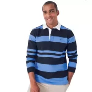 Crew Clothing Mens Sweat Rugby Collared Sweatshirt L - Chest 42-43.5'