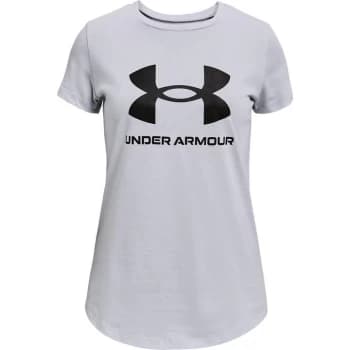 Under Armour Live Sportstyle Graphic Short Sleeve T Shirt Womens - Mod Gray Light Heather