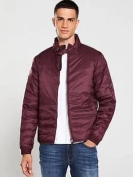 Barbour International Dock Quilted Jacket - Merlot, Merlot, Size L, Men