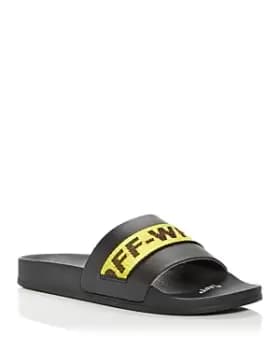Off-White Mens Industrial Belt Logo Slide Sandals