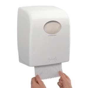 Aquarius Slimroll Rolled Hand Towel Dispenser White 7955