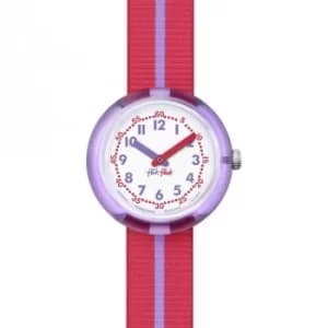 Childrens Flik Flak Purple Band Watch