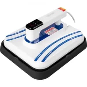 VEVOR Heat Press 12 x 10 in Mini Heating Press Machine 1000W Portable Easy Vibration Function Double-Tube for T-Shirts with Sensitive Touch Screen Blu