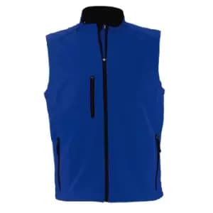 SOLS Mens Rallye Soft Shell Bodywarmer Jacket (M) (Royal Blue)