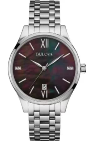 Ladies Bulova Diamond Gallery Watch 96S162
