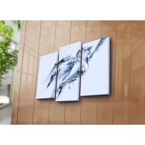 3KBPAT-5 Multicolor Decorative Canvas Painting (3 Pieces)