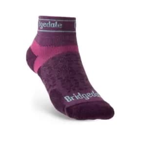 Bridgedale TRAIL RUN Ultralight T2 Merino Sport Low Womens - Large Damson