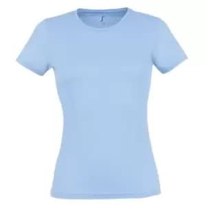 SOLS Womens/Ladies Miss Short Sleeve T-Shirt (M) (Sky Blue)