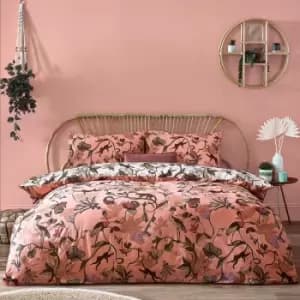 Wildlings Tropical Duvet Cover Set Blush, Blush / Double