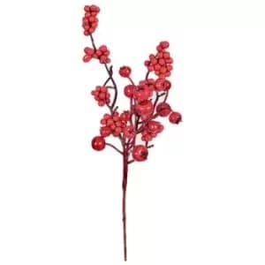 Premier Berry Pick Christmas Decoration (One Size) (Red) - Red