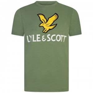 Lyle and Scott Eagle Logo T Shirt - Hedge 490