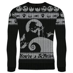 Nightmare Before Christmas - You're A Scream Unisex Medium Knitted Jumper - Multi-Colour