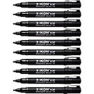 Permanent Marker K30 Bullet 2mm Black 10 Pieces