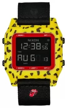 Nixon A1358-887-00 Rolling Stones Staple Yellow Case Watch