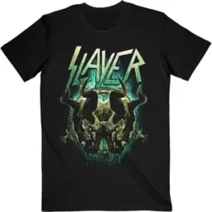 Slayer - Daemonic Twin Unisex XX-Large T-Shirt - Black