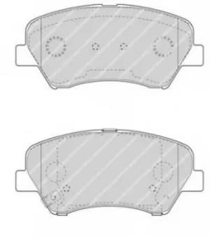 Ferodo FDB4613 Brake Pad Set Front Axle Premier Car