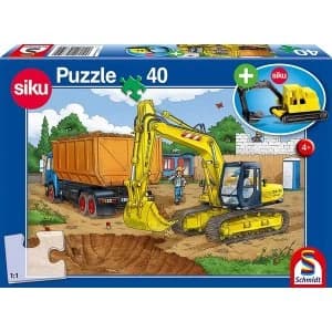 Digger 40 Piece Jigsaw With SIKU Model