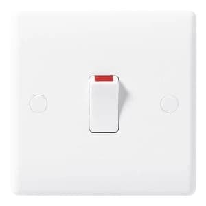 BG Nexus White Double Pole Switch 20A - 830