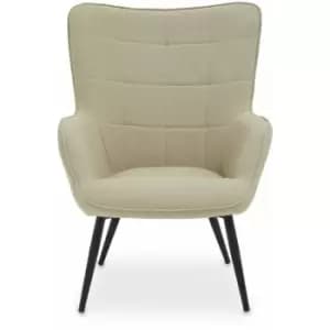 Stockholm Natural Fabric Armchair - Premier Housewares