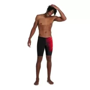 Speedo Mens Placement Jammer Black - Black