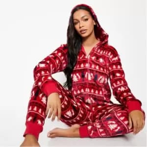 I Saw It First Family Ladies Polar Fleece - Red