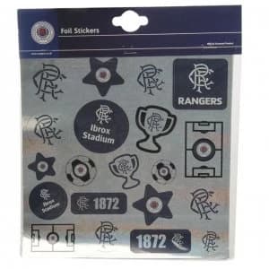 Team Football Foil Print Stickers - Rangers