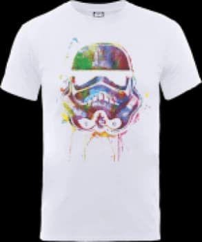 Star Wars Paint Splat Stormtrooper T-Shirt - White - L