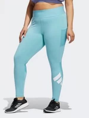 adidas Techfit Long Logo Leggings (plus Size), Purple, Size 1X, Women