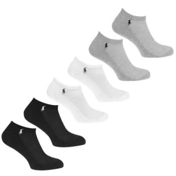 Polo Ralph Lauren 6 Pack Multi Trainer Socks - Assorted