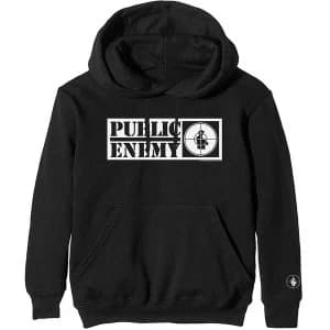 Public Enemy - Crosshairs Logo Unisex Large Hoodie - Black