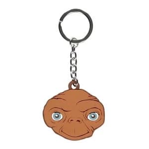 UNIVERSAL E.T. Face Rubber Keychain - Brown