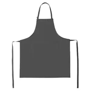 Bistro By Jassz Unisex Lisbon Cotton Bib Apron (One Size) (Grey)