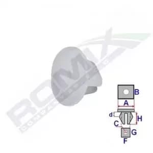 ROMIX Clip TOYOTA,SUBARU,LEXUS C70169 9018906006,909300052,9018906006