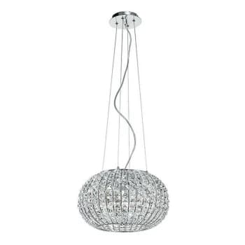 Fan Europe Lighting - Fan Europe CONCERT 5 Light Pendant Ceiling Light Chrome, K9 Crystals 45x28cm