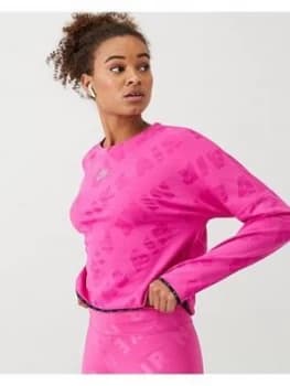 Nike Running Air Sweat Top - Pink, Size L, Women