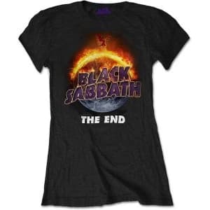 Black Sabbath - The End Womens Large T-Shirt - Black
