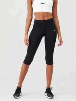 Nike NSW Knee Length Leg-A-See Legging - Black Size M Women