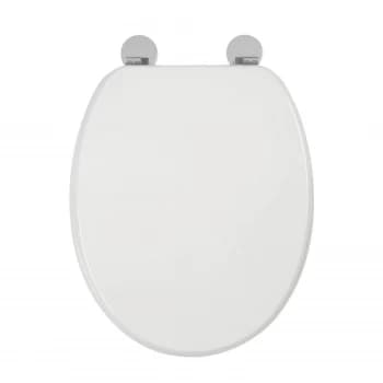 Croydex Kielder Moulded Wood Toilet Seat - White