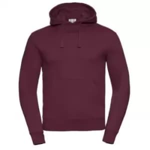 Russell Mens Authentic Hooded Sweatshirt / Hoodie (2XL) (Burgundy)