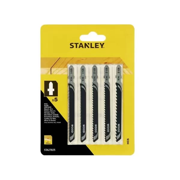 Stanley 5 PC Jigsaw Blade Mixed - STA27025-XJ