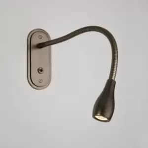 Lindos LED Reading Wall Light Switched Bronze 2.3W