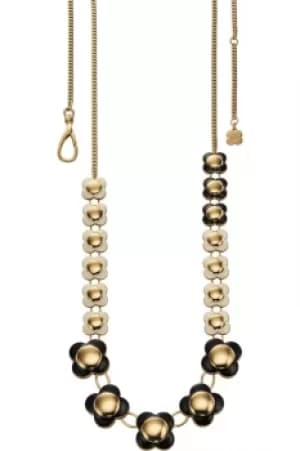 Ladies Orla Kiely Gold Plated Long Flower Necklace N4020