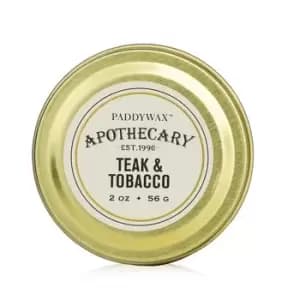 Paddywax Apothecary Teak & Tobacco Scented Candle 56g