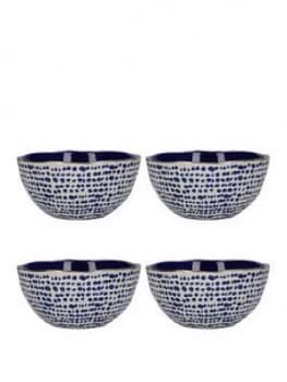 Kitchencraft Mikasa Azores Speckle Cereal Bowls ; Set Of 4