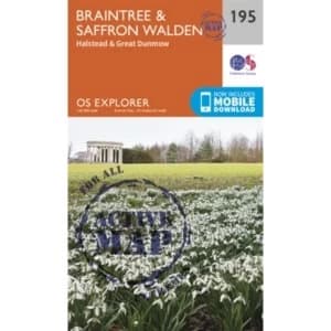Braintree and Saffron Walden by Ordnance Survey (Sheet map, folded, 2015)