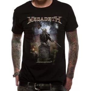 Megadeth - 35 Years Graveyard Mens Small T-Shirt - Black