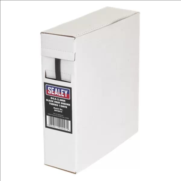 Genuine SEALEY HST4812 Heat Shrink Tubing Black Ø4.8-2.4mm 12mtr